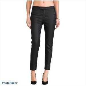 7 for all Mankind Coated Black Pants